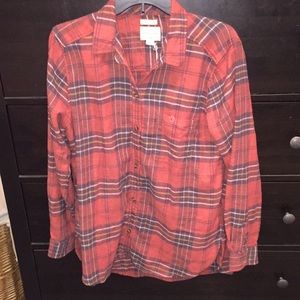 Orange American Eagle Flannel - Large